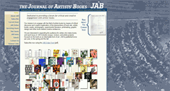 Desktop Screenshot of journalofartistsbooks.org